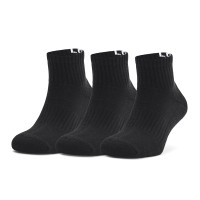 Шкарпетки Under Armour Core Qtr 3Pk чорні 1358344-001 изображение 2