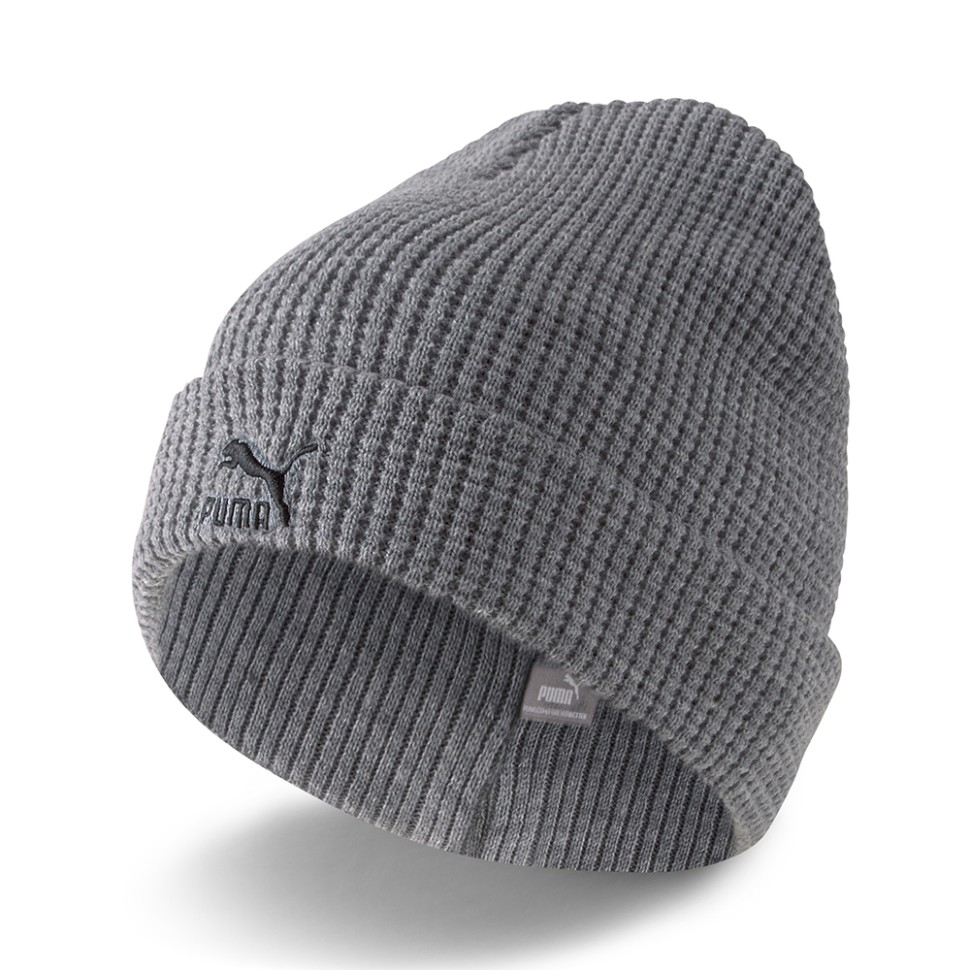 Шапка Puma Archive Mid Fit Beanie серая 02284808 изображение 1
