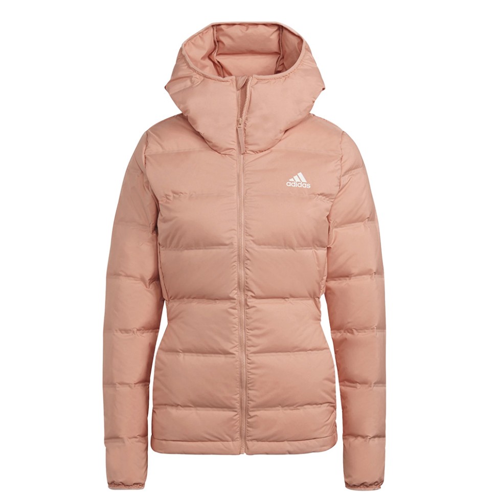Жіночий пуховик Adidas W Helionic Ho J рожевий GT9201 — фото 1