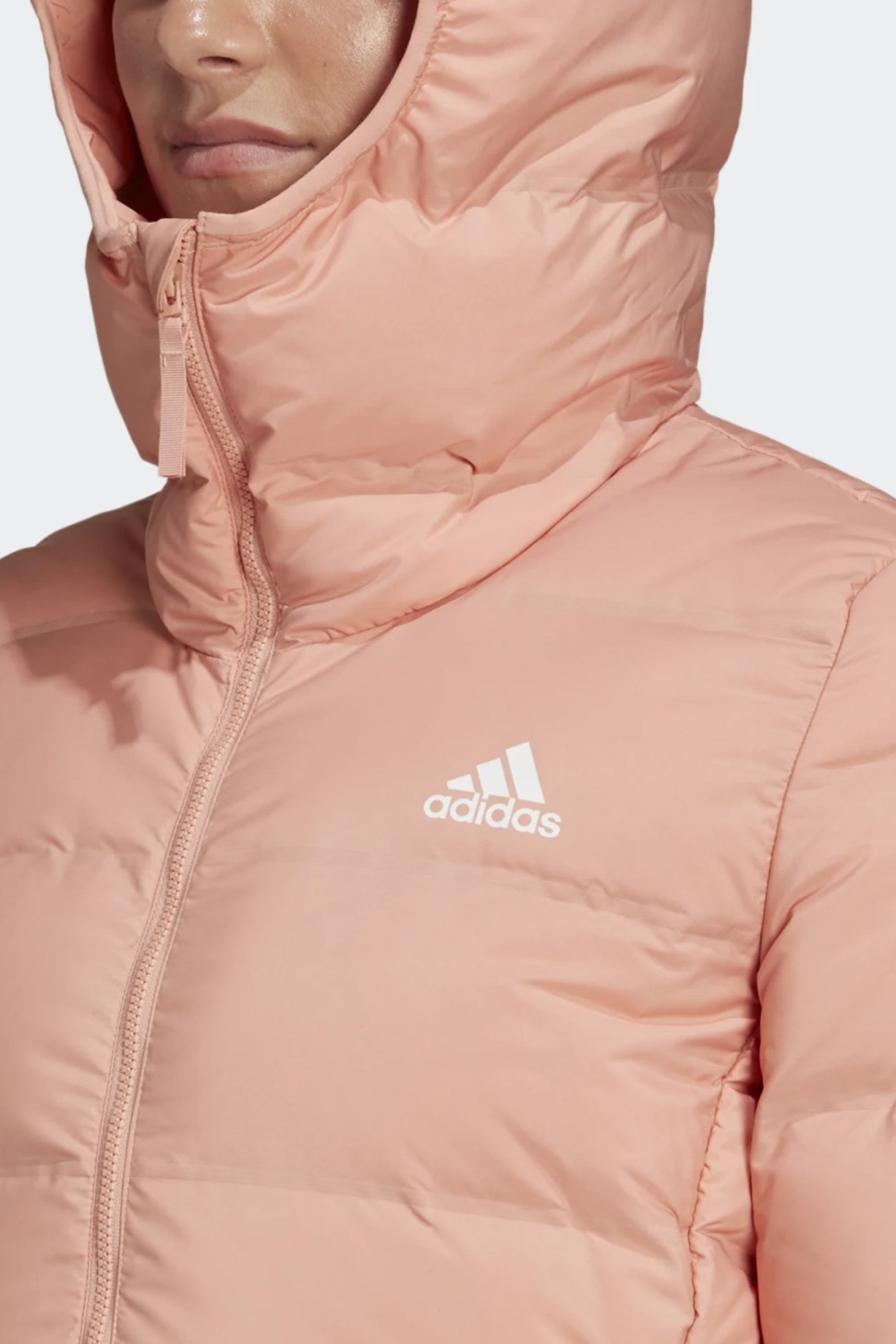 Жіночий пуховик Adidas W Helionic Ho J рожевий GT9201 — фото 4