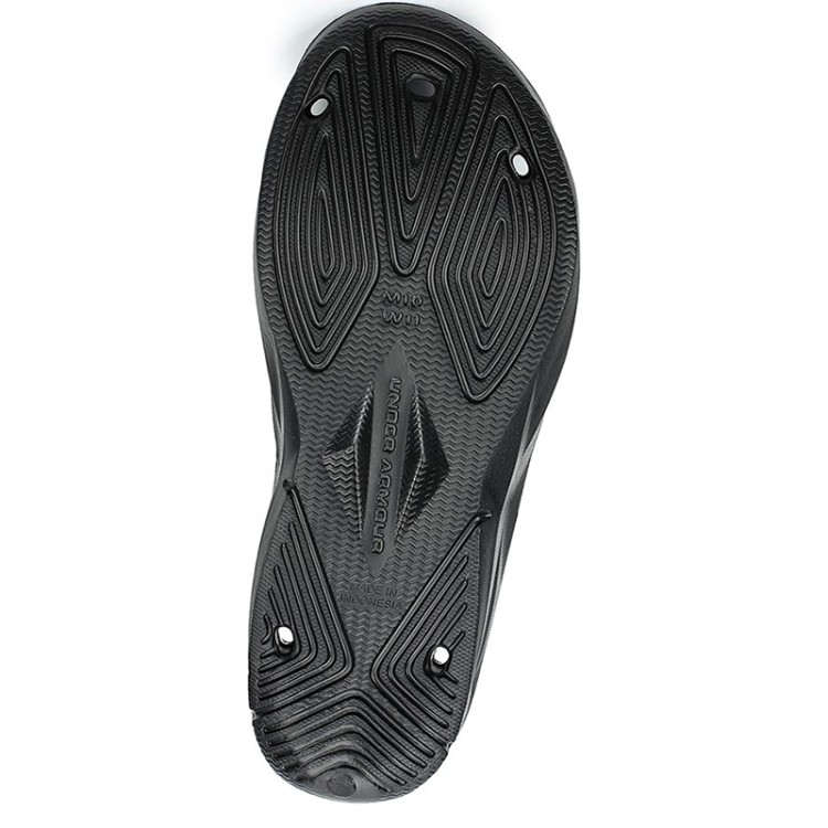 Шлепанцы мужские Under Armour Locker III Slides черные 1287325-001 изображение 3