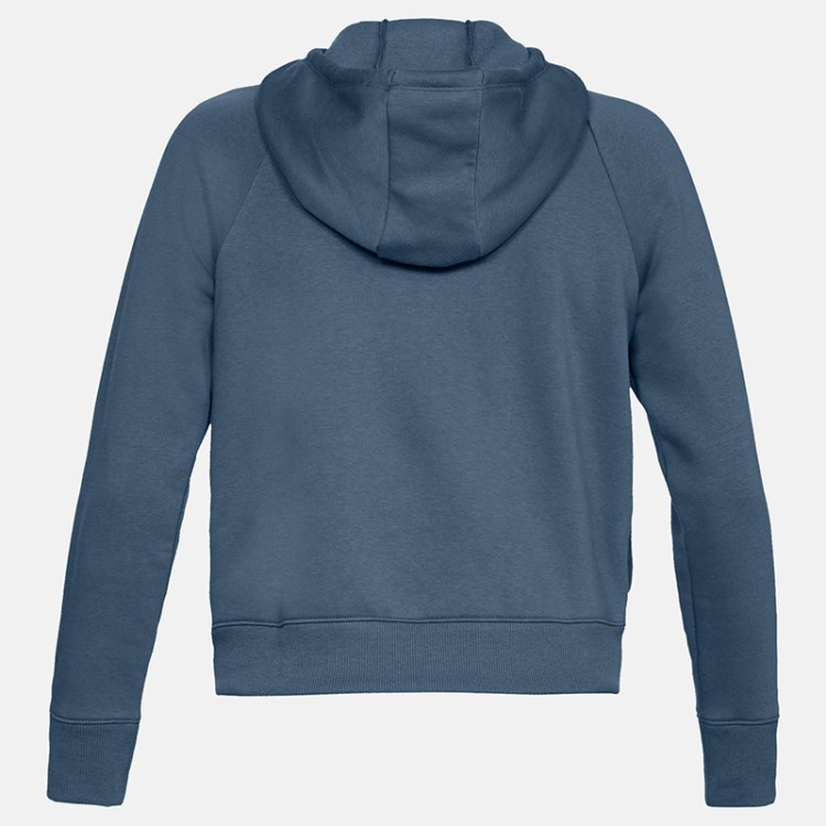 Толстовка женская Under Armour Cotton Fleece WM FZ синяя 1321186-414 изображение 2
