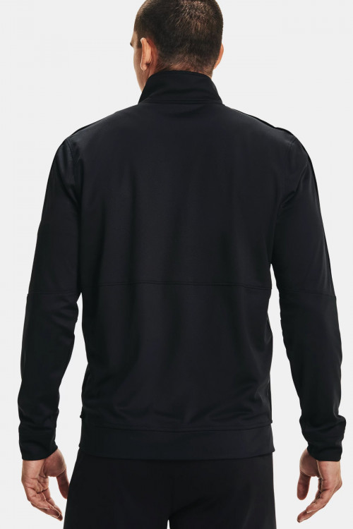 Толстовка мужская Under Armour Ua Pique Track Jacket черная 1366202-001 изображение 3