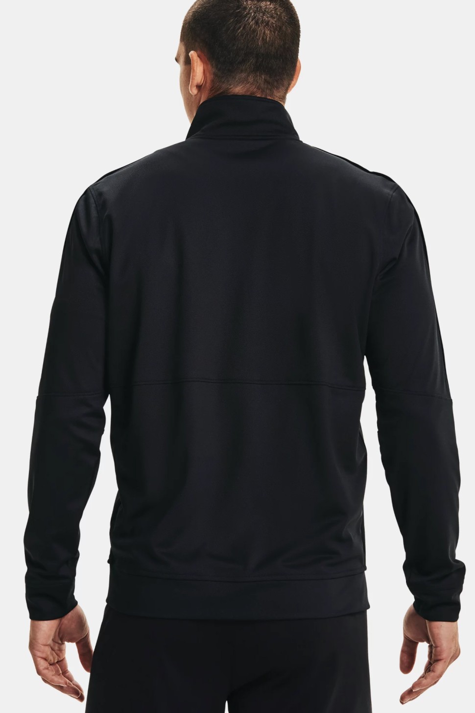 Толстовка чоловіча Under Armour Ua Pique Track Jacket чорна 1366202-001 — фото 3