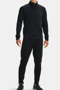 Толстовка чоловіча Under Armour Ua Pique Track Jacket чорна 1366202-001 изображение 4