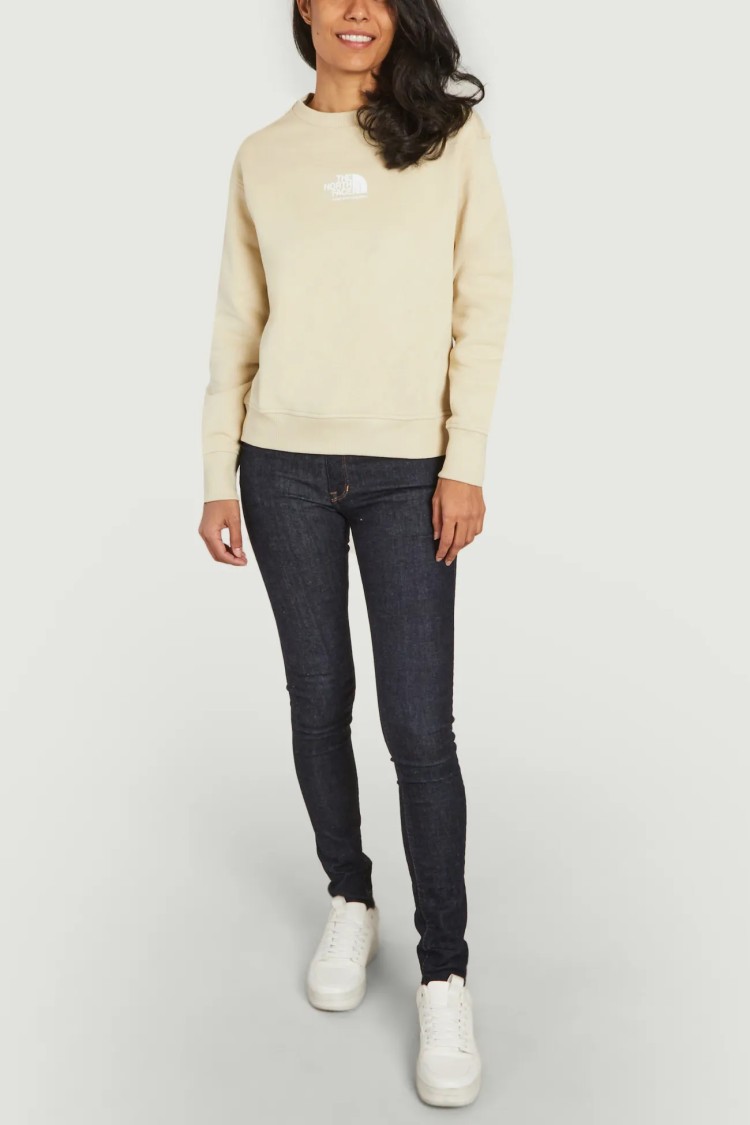 Толстовка женская The North Face W COORDINATES CR бежевая NF0A7X2F3X41 изображение 2