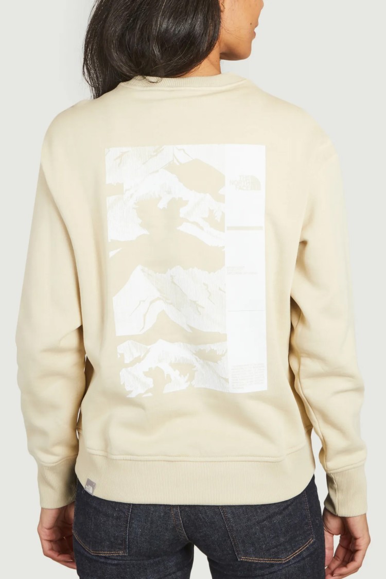 Толстовка женская The North Face W COORDINATES CR бежевая NF0A7X2F3X41 изображение 4