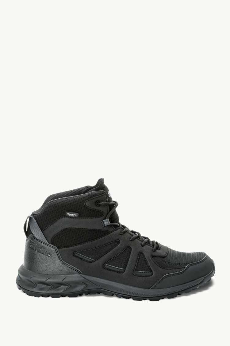 Черевики чоловічі Jack Wolfskin WOODLAND 2 TEXAPORE MID M чорні 4051261-6000 изображение 2