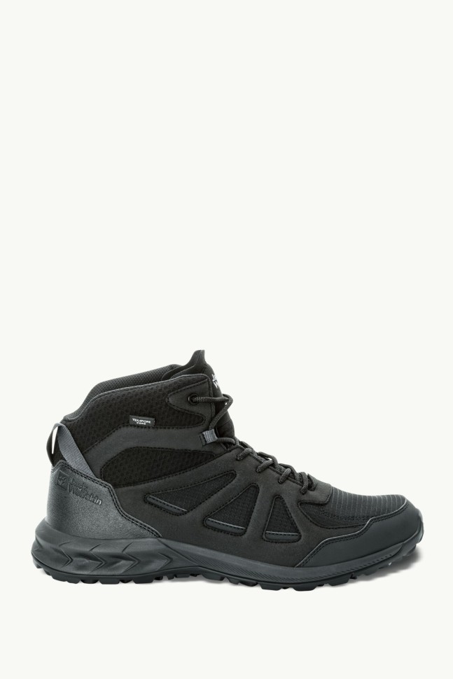 Черевики чоловічі Jack Wolfskin WOODLAND 2 TEXAPORE MID M чорні 4051261-6000 изображение 2