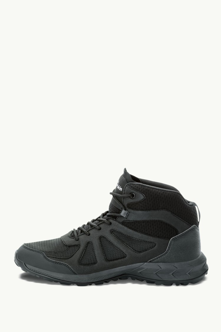 Черевики чоловічі Jack Wolfskin WOODLAND 2 TEXAPORE MID M чорні 4051261-6000 изображение 3