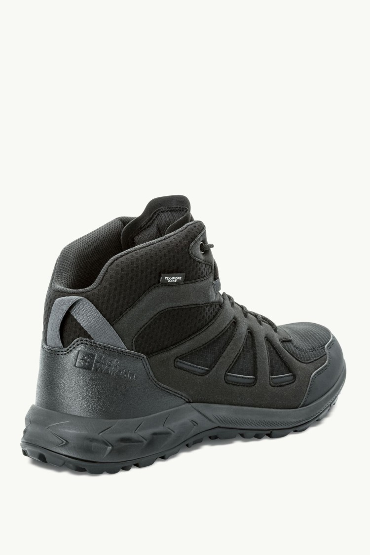 Черевики чоловічі Jack Wolfskin WOODLAND 2 TEXAPORE MID M чорні 4051261-6000 изображение 4