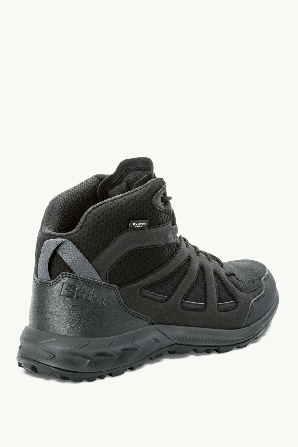 Черевики чоловічі Jack Wolfskin WOODLAND 2 TEXAPORE MID M чорні 4051261-6000 — фото 4
