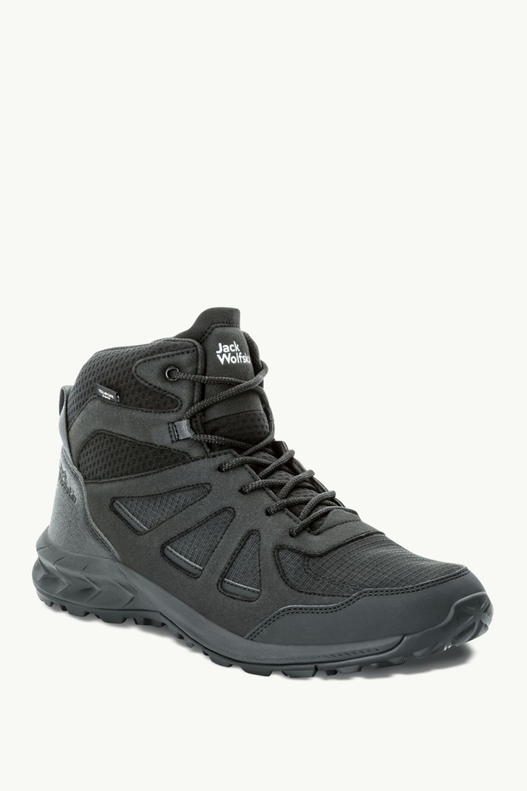 Черевики чоловічі Jack Wolfskin WOODLAND 2 TEXAPORE MID M чорні 4051261-6000 изображение 5