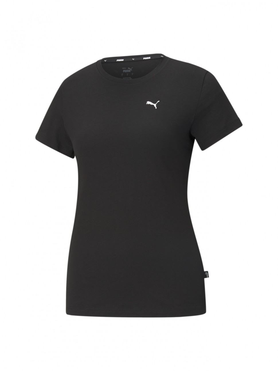 Футболка жіноча Puma ESS Small Logo Tee чорна 58677651 — фото 2