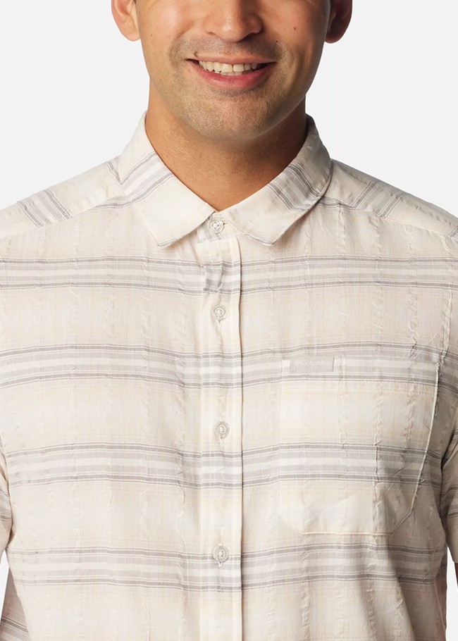 Сорочка чоловіча Columbia RAPID RIVERS™ NOVELTY SHORT SLEEVE біла 1990801-101 — фото 4