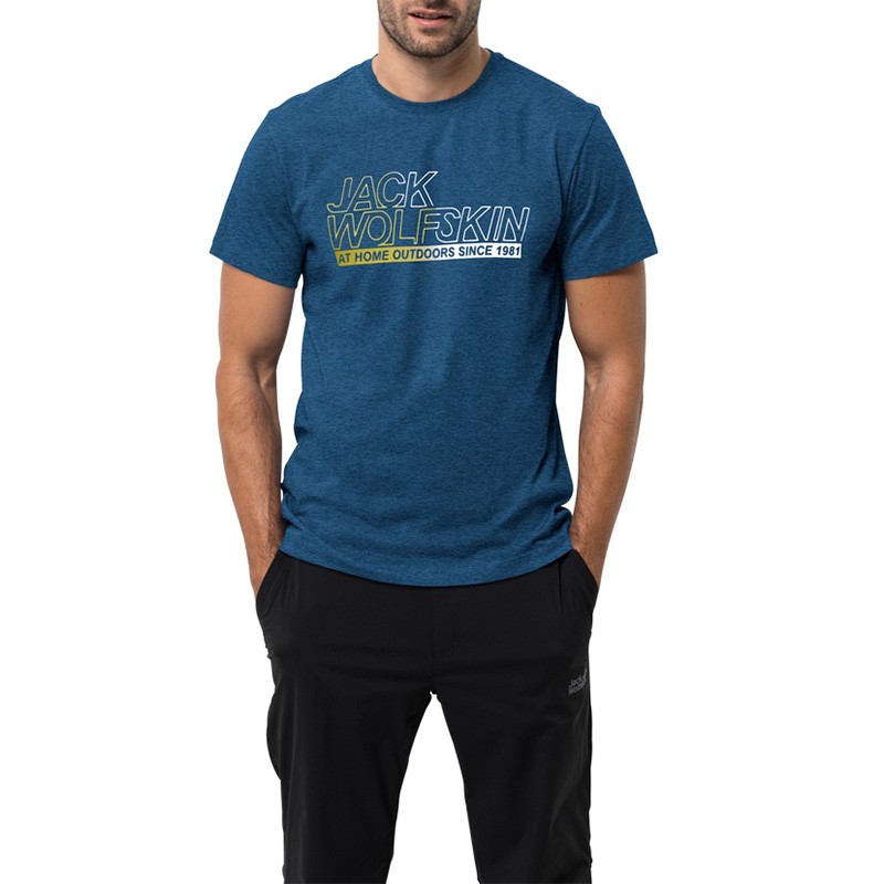 Футболка чоловіча Jack Wolfskin Синя 1806541-1134 изображение 3