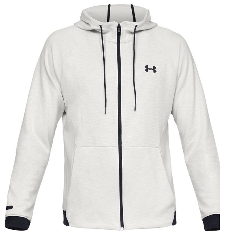 Толстовка мужская Under Armour UNSTOPPABLE 2X KNIT FZ белая 1320722-112 изображение 1