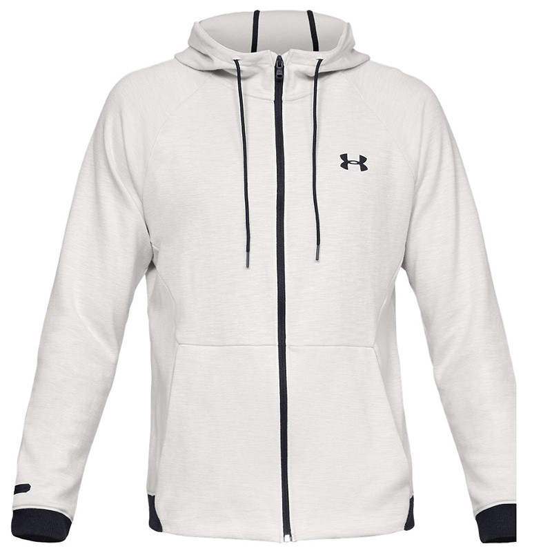 Толстовка мужская Under Armour UNSTOPPABLE 2X KNIT FZ белая 1320722-112 изображение 1