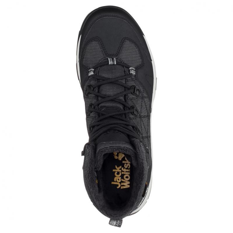 Ботинки мужские Jack Wolfskin COLD TERRAIN TEXAPORE MID M черные 4020502-6053 изображение 2