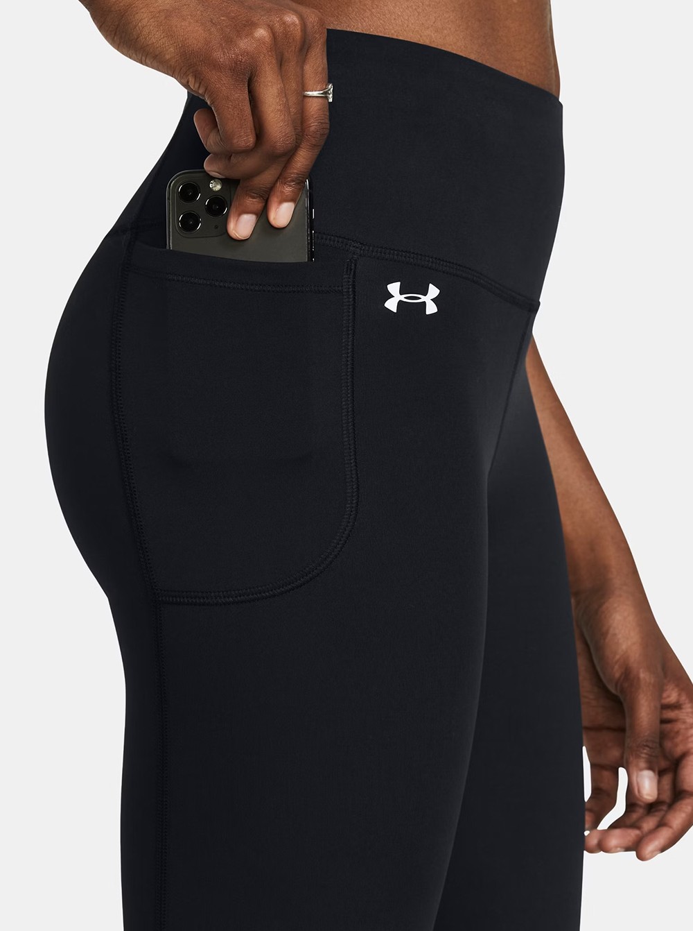 Леггинсы женские Under Armour Motion Flare Pant черные 1379176-003 изображение 11