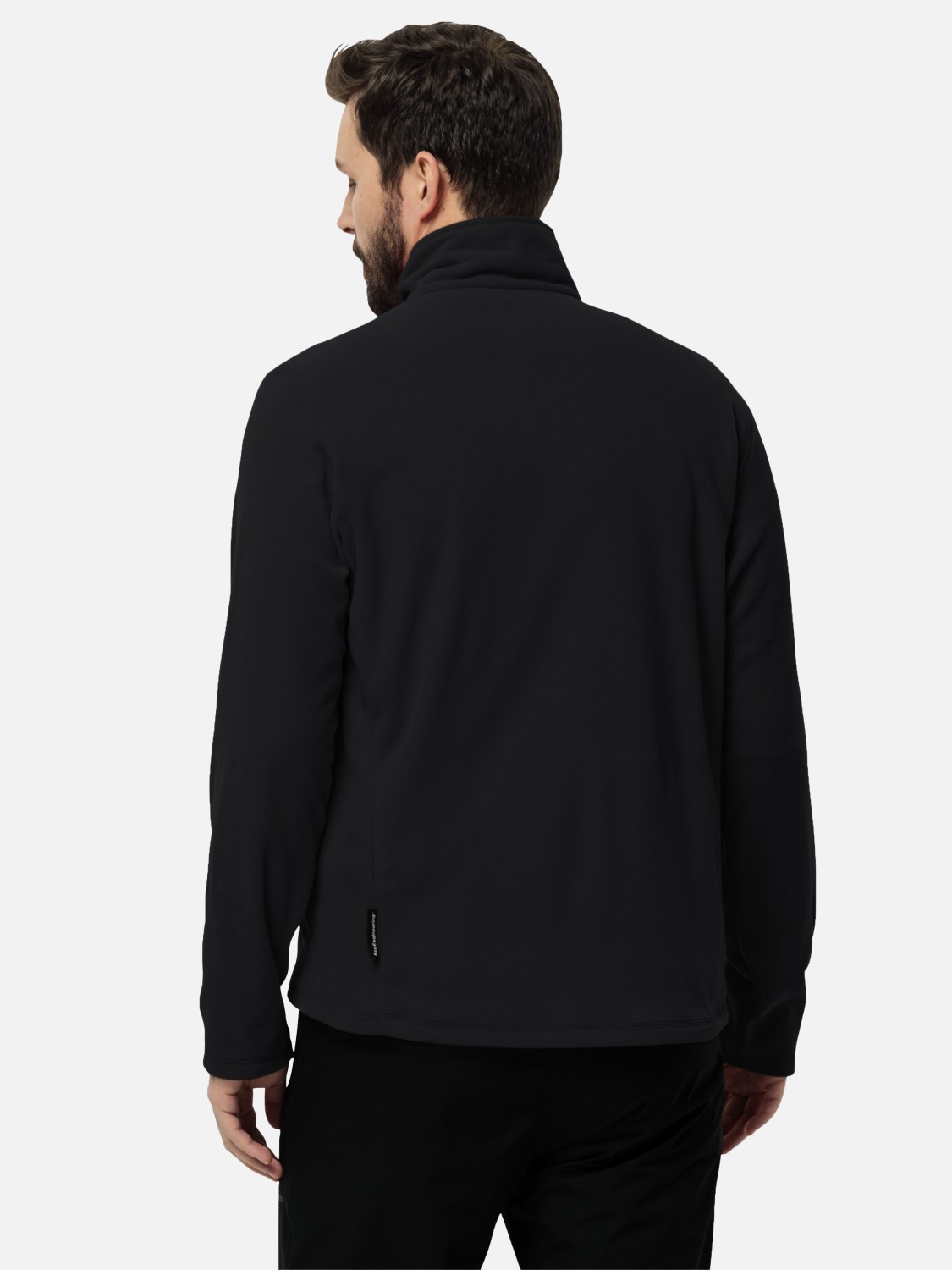 Толстовка чоловіча Jack Wolfskin TAUNUS FZ M чорна 1711451-6000 изображение 3