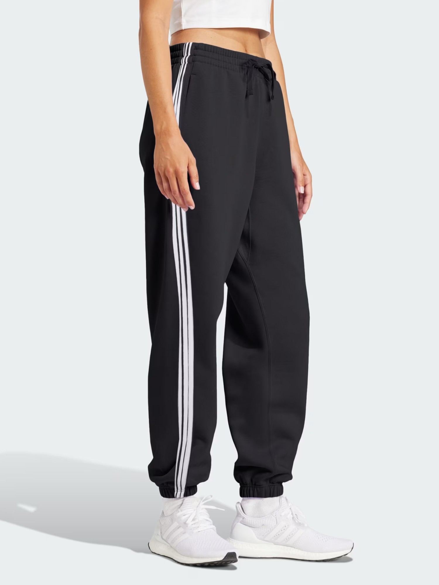 Брюки женские Adidas W 3S FT CF PT черные JD5302 изображение 4