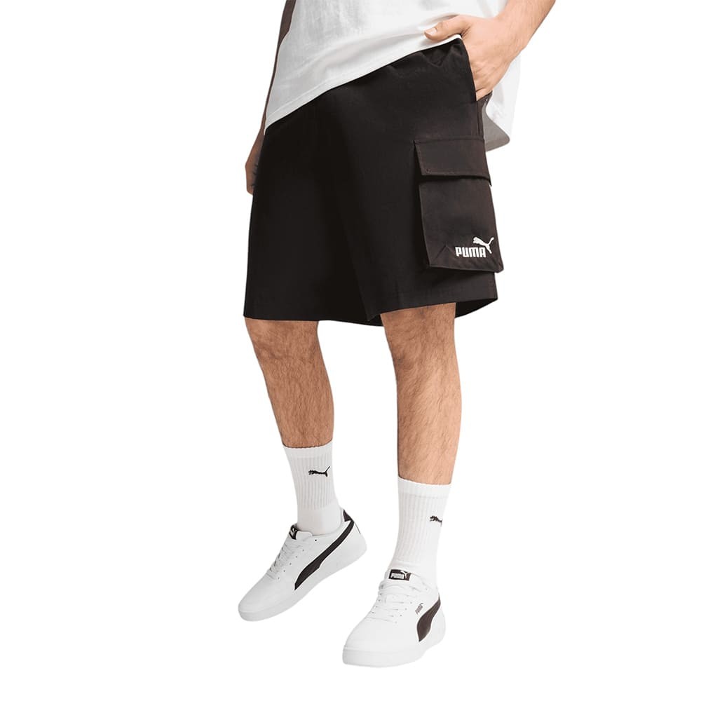 Шорты мужские Puma ESS Woven Cargo Shorts черные 68266401