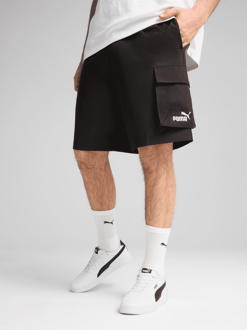 Шорти чоловічі Puma ESS Woven Cargo Shorts чорні 68266401 — фото 2