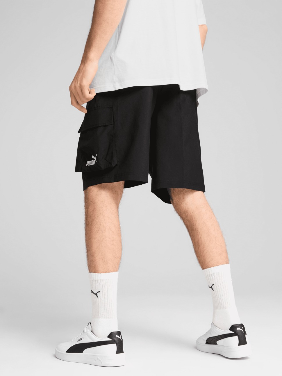 Шорти чоловічі Puma ESS Woven Cargo Shorts чорні 68266401 — фото 3