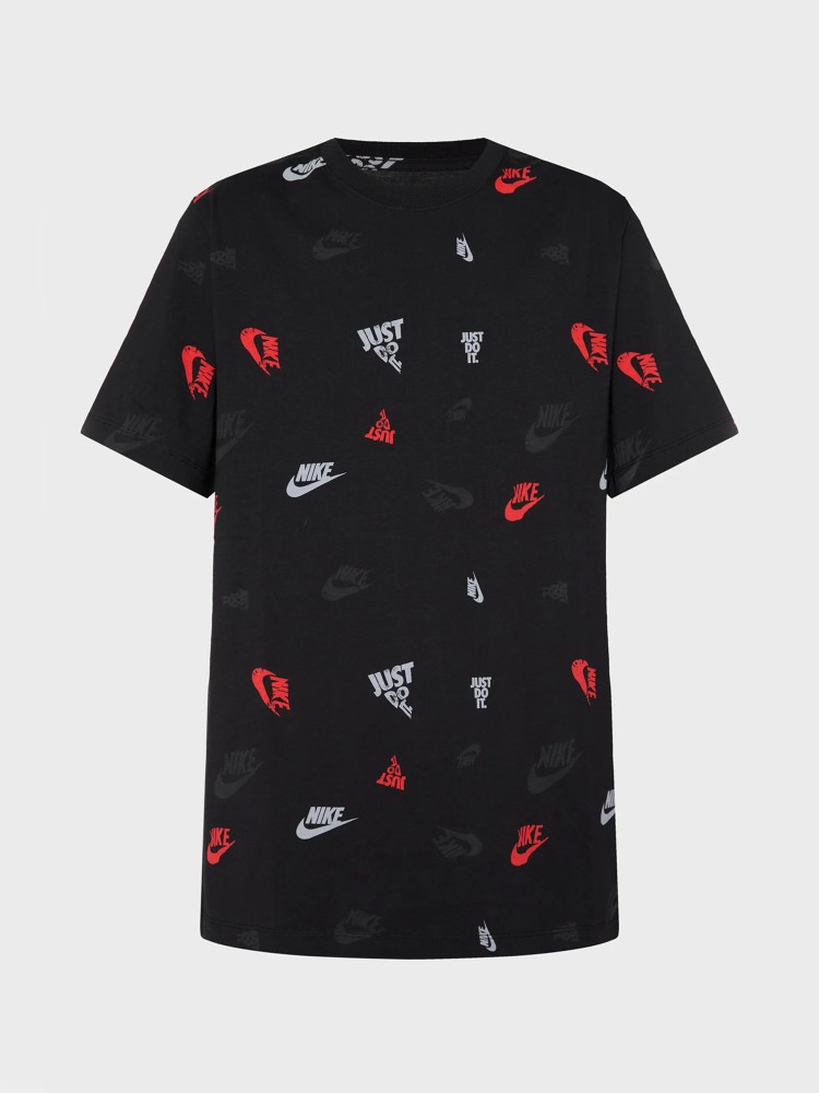 Футболка мужская Nike M NSW TEE 12MO AOP SP25 черная HJ0561-010 изображение 2