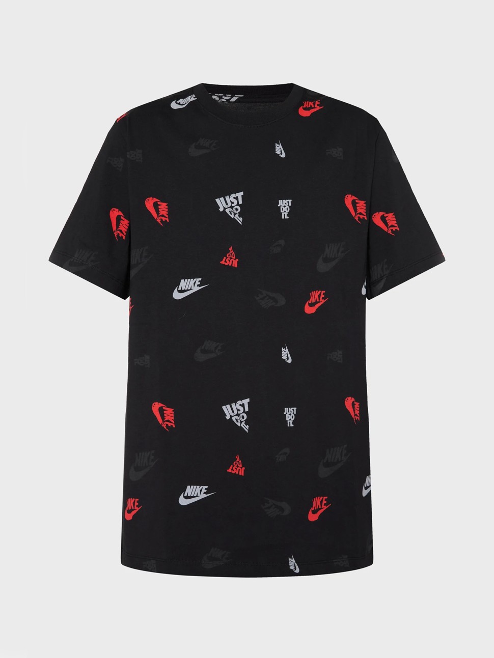 Футболка чоловіча Nike M NSW TEE 12MO AOP SP25 чорна HJ0561-010 — фото 2