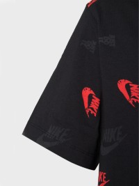 Футболка мужская Nike M NSW TEE 12MO AOP SP25 черная HJ0561-010 изображение 4