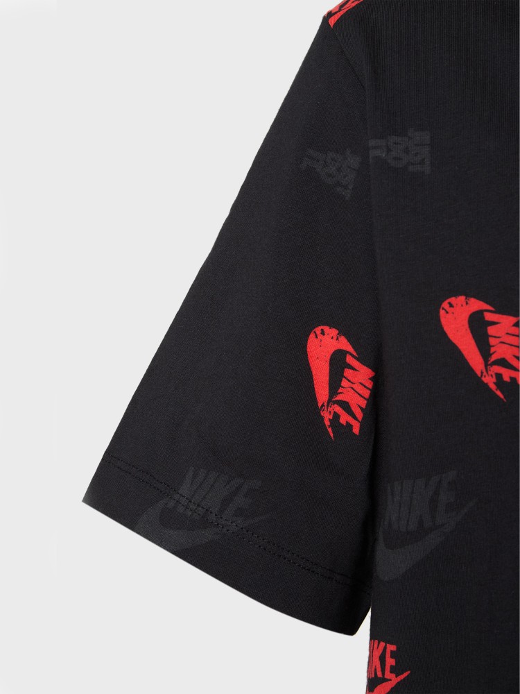 Футболка мужская Nike M NSW TEE 12MO AOP SP25 черная HJ0561-010 изображение 4
