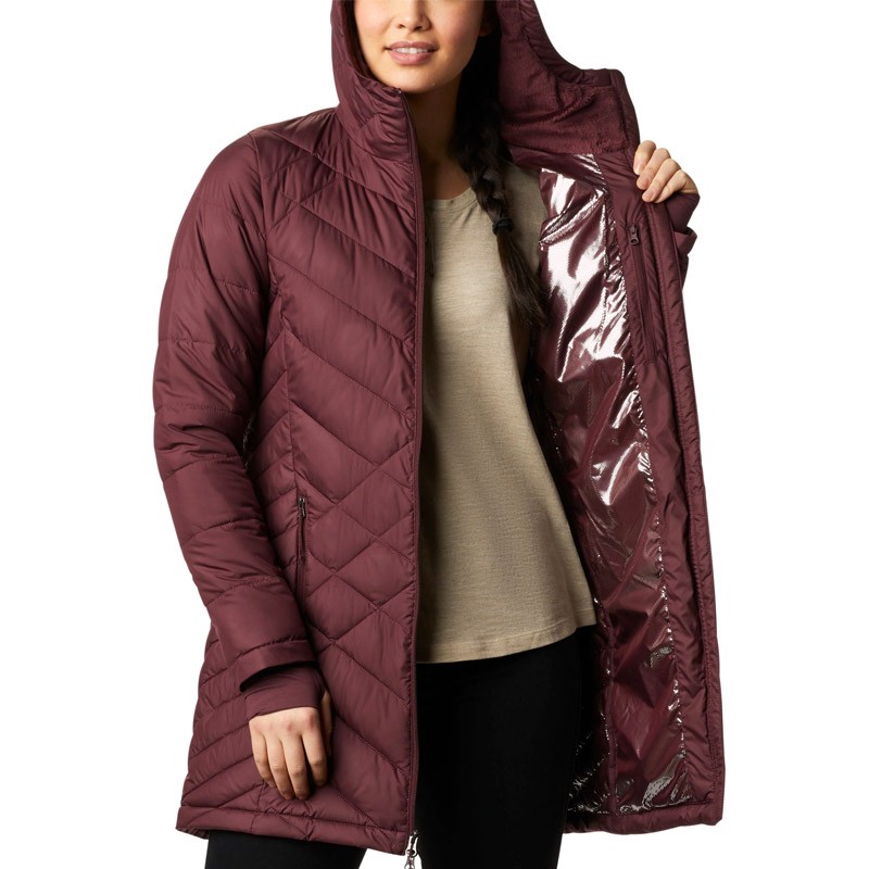 Куртка жіноча Columbia  Heavenly™ Long Hooded Jacket бордова 1738161-671 изображение 6