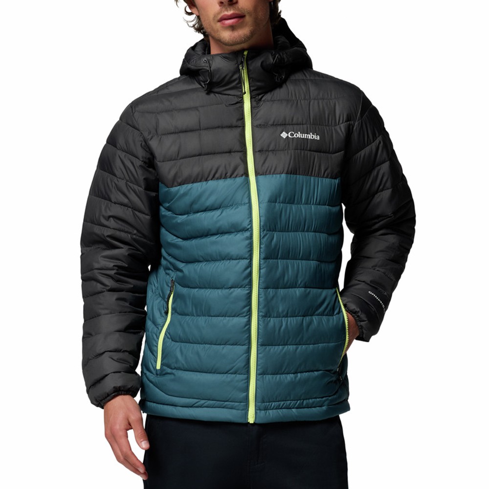 Куртка мужская Columbia Powder Lite™ II Hooded Jacket бирюзовая 2086941-429