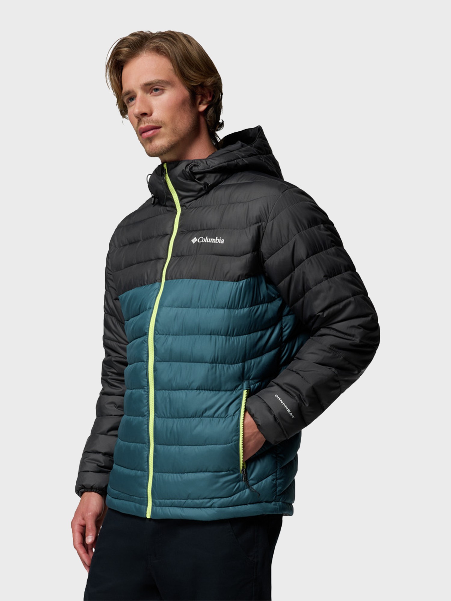 Куртка мужская Columbia Powder Lite™ II Hooded Jacket бирюзовая 2086941-429 изображение 4