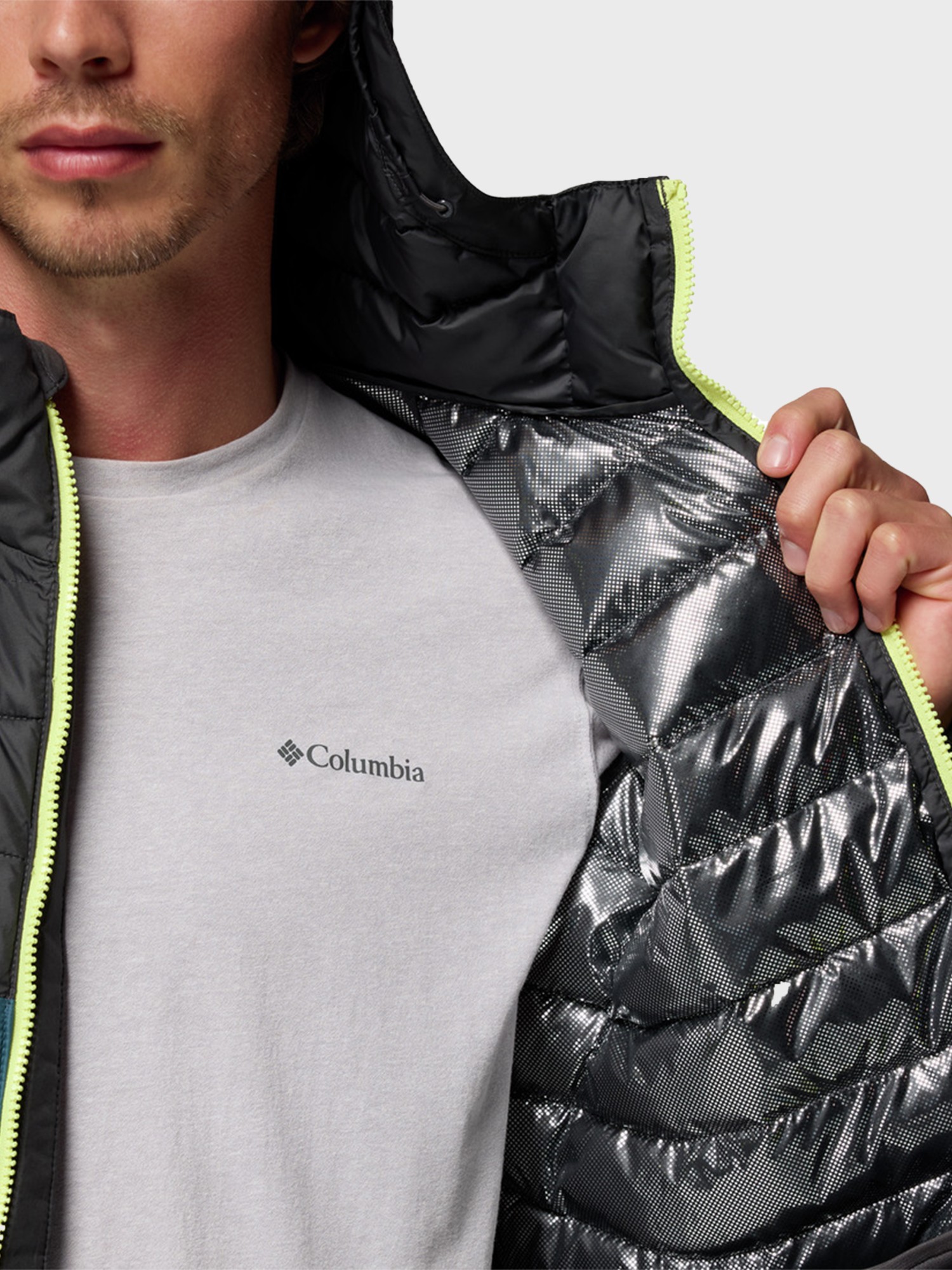 Куртка мужская Columbia Powder Lite™ II Hooded Jacket бирюзовая 2086941-429 изображение 7