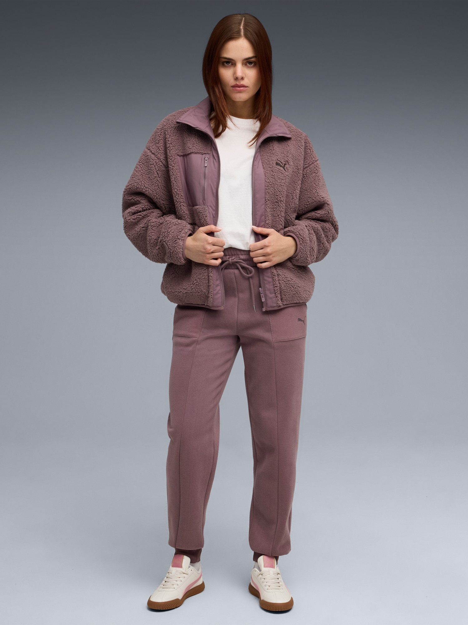 Брюки женские Puma HER High-Waist Sweatpants фиолетовые 63301288 изображение 2