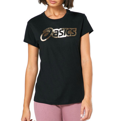 Футболка женская Asics Logo Graphic Tee черная 2032B406-001