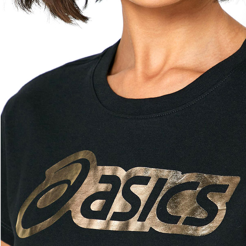 Футболка женская Asics Logo Graphic Tee черная 2032B406-001 изображение 3
