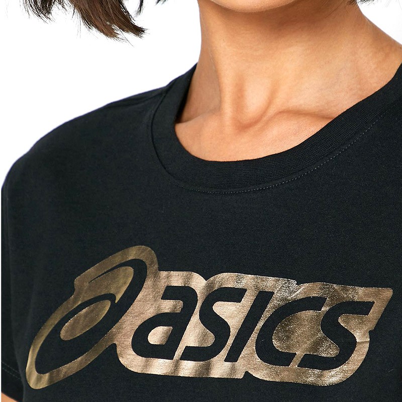 Футболка жіноча Asics Logo Graphic Tee чорна 2032B406-001  — фото 3