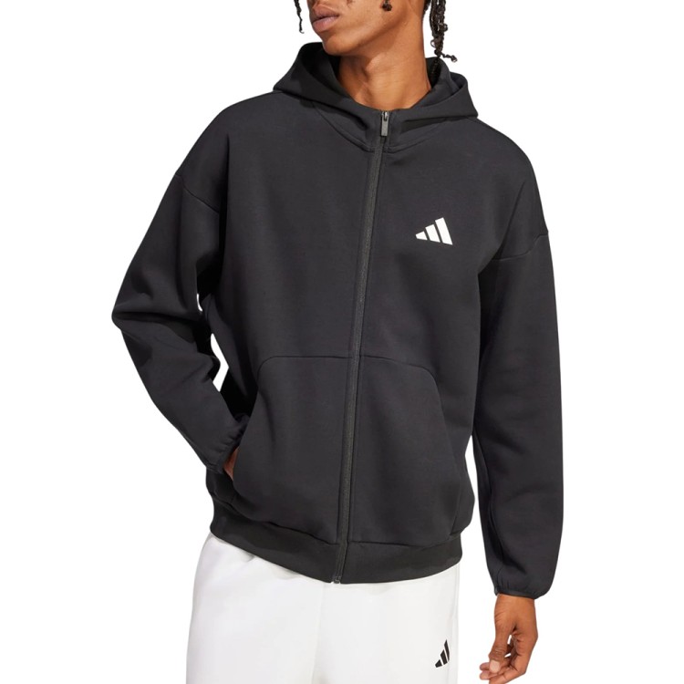 Толстовка чоловіча Adidas M FI SL FZ чорна JI8768 изображение 1
