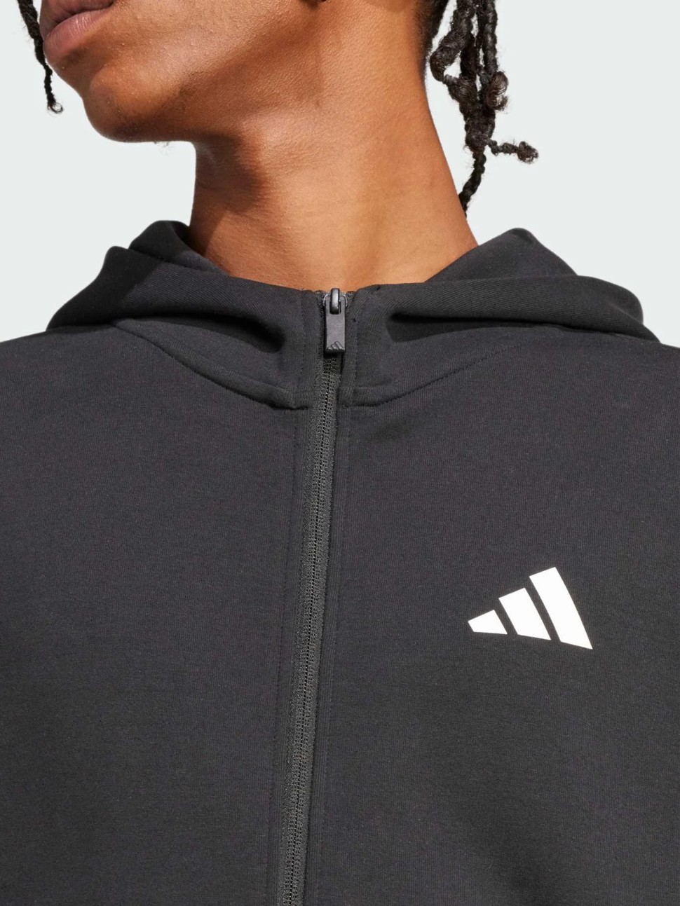 Толстовка чоловіча Adidas M FI SL FZ чорна JI8768 — фото 4