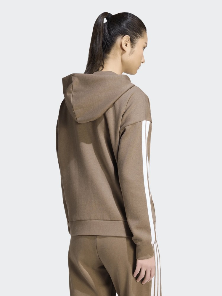 Толстовка жіноча Adidas W 3S FL FZ HD мокко KF6273 изображение 3