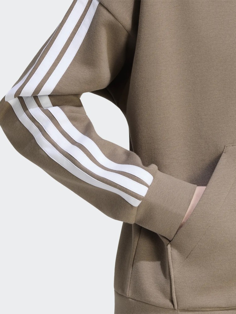 Толстовка жіноча Adidas W 3S FL FZ HD мокко KF6273 изображение 5