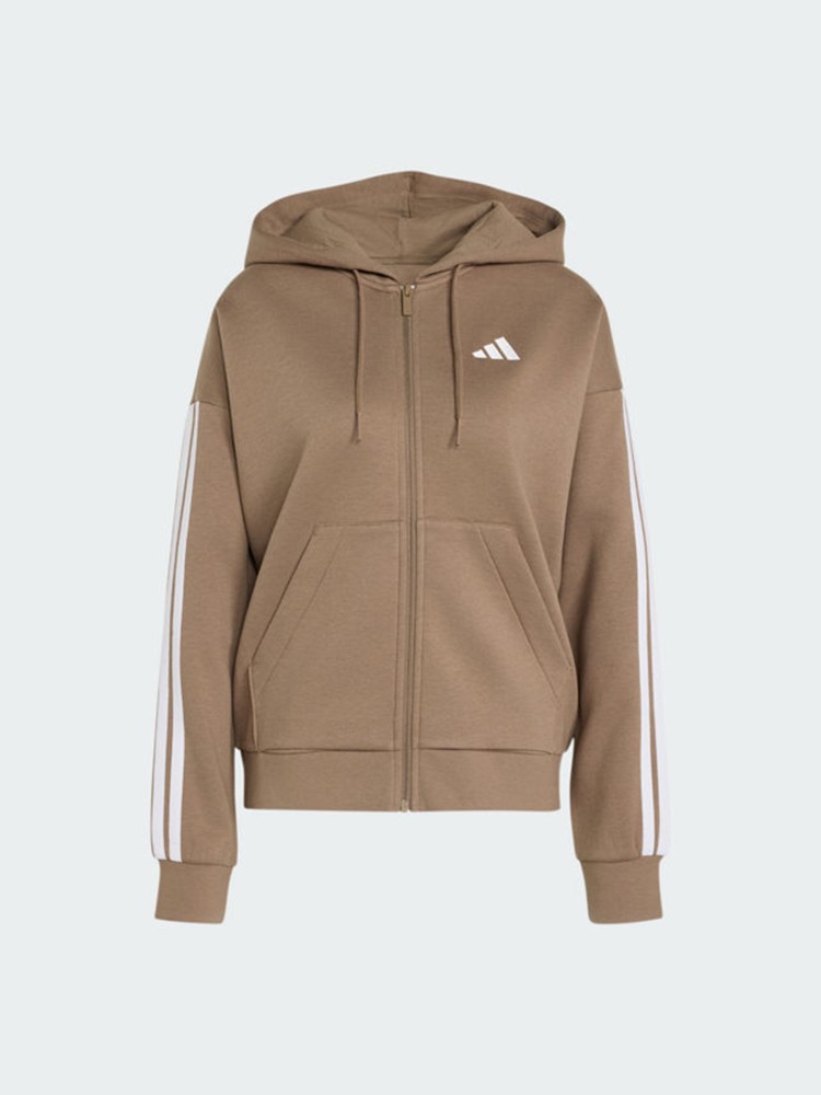 Толстовка жіноча Adidas W 3S FL FZ HD мокко KF6273 изображение 7