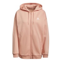 Толстовка жіноча Adidas W Sl Ov Fz Hd рожева H10179  изображение 1