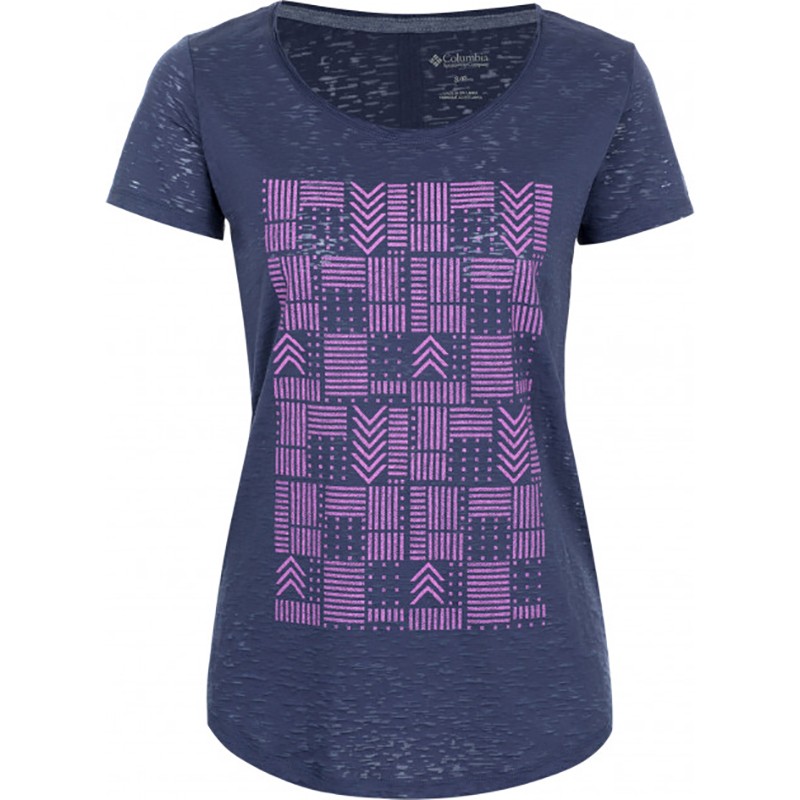 Футболка женская Columbia Elevated™ II Tee фиолетовая 1772251-591 — Sport City Футболка женская Columbia Elevated™ II Tee фиолетовая 1772251-591