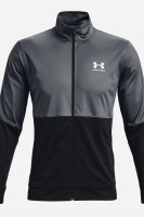 Толстовка мужская Under Armour Ua Pique Track Jacket серая 1366202-012 изображение 6