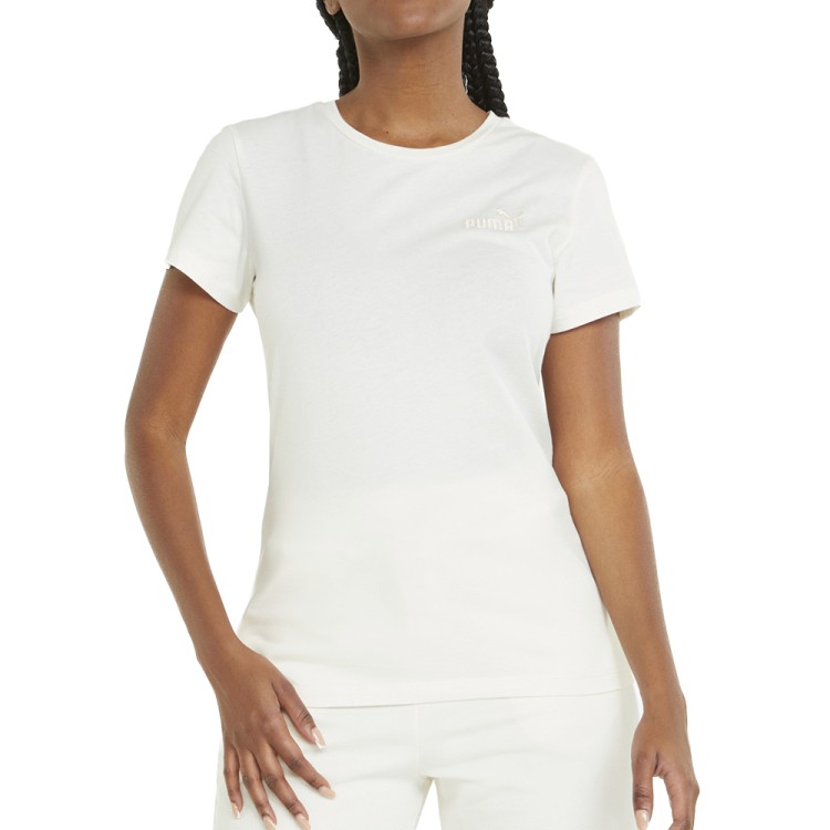 Футболка жіноча Puma Ess+ Embroidery Tee бежева 84833199 изображение 1